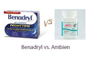 More likely to cause sleep-walking, sleep-driving, and sleep-eating. . Ambien vs benadryl